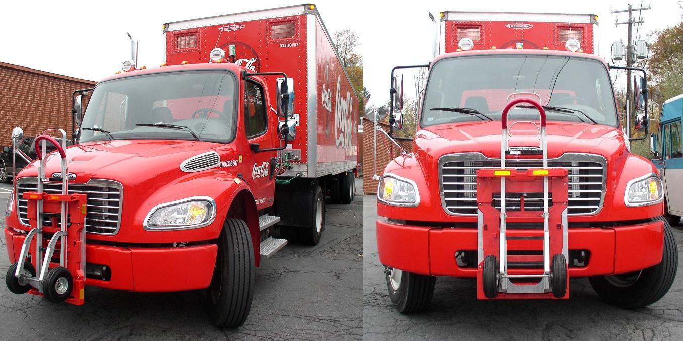 Coca Cola - Freightliner M2 tractor - Soda Truck - HTS Ultra-Rack HTS-10TR locking Magliner hand truck