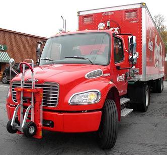 Coca Cola  Freightliner M2 tractor  Magliner hand truck