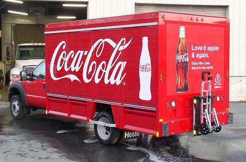 Coca-Cola truck with HTS-30D Ultra-Rack